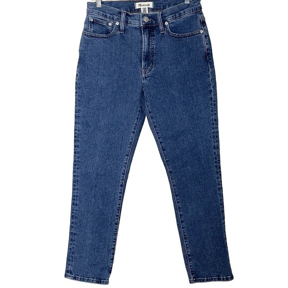 Madewell The Mid-Rise Perfect Vintage Jeans Size 27 Knowland Wash Stretch Denim - Picture 2 of 10